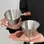 Cốc đo cà phê JCSYFAC có tay cầm bằng gỗ Cốc chiết xuất cà phê bằng thép không gỉ Cốc cà phê Espresso Cốc lỏng Ý Cốc cà phê-Ounce Cốc sữa-Jar Mới 100m