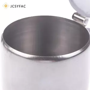 JCSYFAC Thực Tế Thép Không Gỉ Đường Bát Có Tay Cầm Nắp Thìa Chống Thấm Nước Gia Vị Lọ Nhà Bếp Nhà Hàng Gia Vị Hộp Đựng Mới