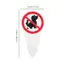 JCSYFAC "No Dog Poop" Dấu hiệu nhựa Không có lỗ chân lông Cảnh báo sân Vườn Cổ phần Cảnh báo chống nước ngoài trời cho chủ sở hữu thú cưng Ngăn ngừa ô nhiễm Mới