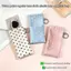 Túi đeo kính chấm bi di động Lò xo tự động đóng với móc khóa Hộp bảo vệ kẹp nhẹ Kính mắt dành cho sinh viên du lịch Người cao tuổi mới