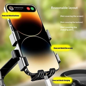 Xe Điện Giá Đỡ Điện Thoại Pin Xe Máy Takeaway Rider Định Vị Khung Xe Đạp Giá Đỡ Điện Thoại Chống Sốc Đi Xe Chống Lắc