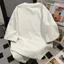 Áo thun Cotton dày in hình hoạt hình nam mùa hè dáng rộng cổ tròn Mỹ hợp thời trang