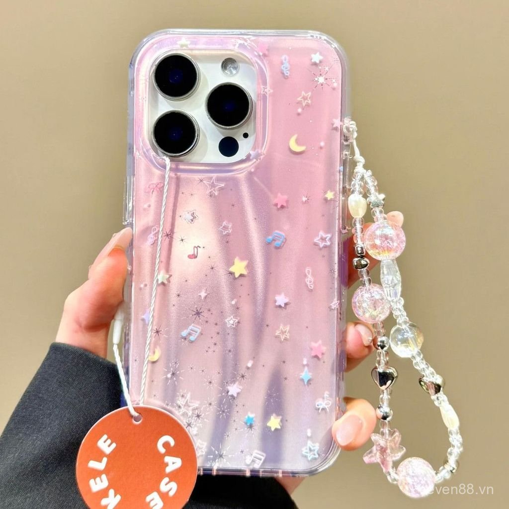 Ốp Điện Thoại Thích Hợp Cho iPhone 11 12 13 14 15 16 17 Pro max Plus Air ins Toàn Màn Hình Smudge Note Ngôi Sao Nhỏ Chống Sốc Vỏ Bảo Vệ Chống Sốc Bao Gồm Tất Cả 2IHZ