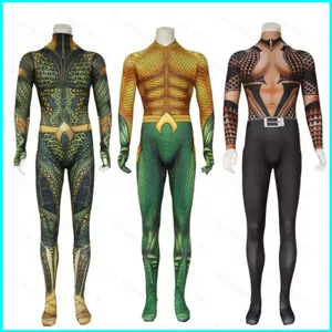 SY3 Aquaman 2 Cosplay Áo liền quần Man 3D Quần Một Mảnh Phù Hợp Với Trẻ Em Người Lớn Aquaman Và Vương Quốc Mất Tiệc Halloween YS