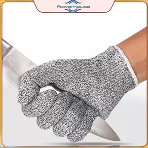 POWER HPPE Level 5 Găng tay chống cắt an toàn Công nghiệp cường độ cao Làm vườn nhà bếp Chống trầy xước Cắt kính đa năng.