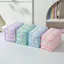 FAVORITEGOODS Dụng cụ sắp xếp vệ sinh du lịch, Túi trang điểm Seersucker sọc dung tích lớn, Túi đựng mỹ phẩm đa chức năng dễ thương Du lịch