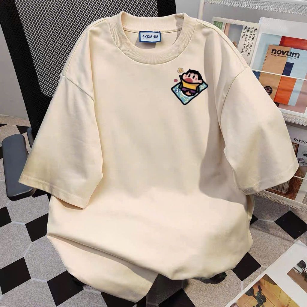 Áo phông cotton , thời trang unisex nam nữ , thoải mái với thiết kế chú bé in ng ực -thoitrang