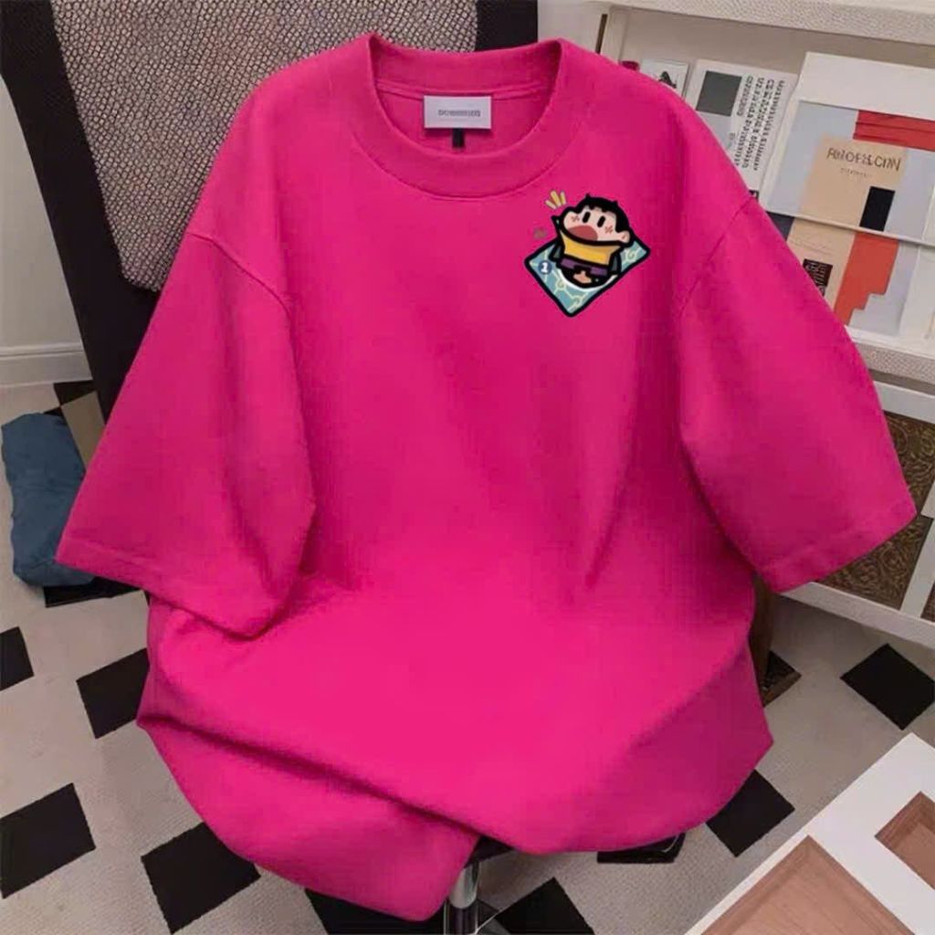Áo phông cotton , thời trang unisex nam nữ , thoải mái với thiết kế chú bé in ng ực -thuba94
