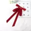 E-WOITD Hàn Quốc Nữ Thắt Nơ Thổ Cẩm Áo Sơ Mi Đa Năng Cổ Chân Tiệc Cưới Netie Phụ Kiện Trang Sức Nơ Trâm Cài E-WOITD