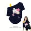 Dạo Phố Nặng Cotton Nguyên Chất Giả Hai Mảnh Chấm Bi Áo Thun Nữ Mùa Xuân Sữa Vàng Dopamine Tất Cả Trận Đấu Rời Top 5.19
