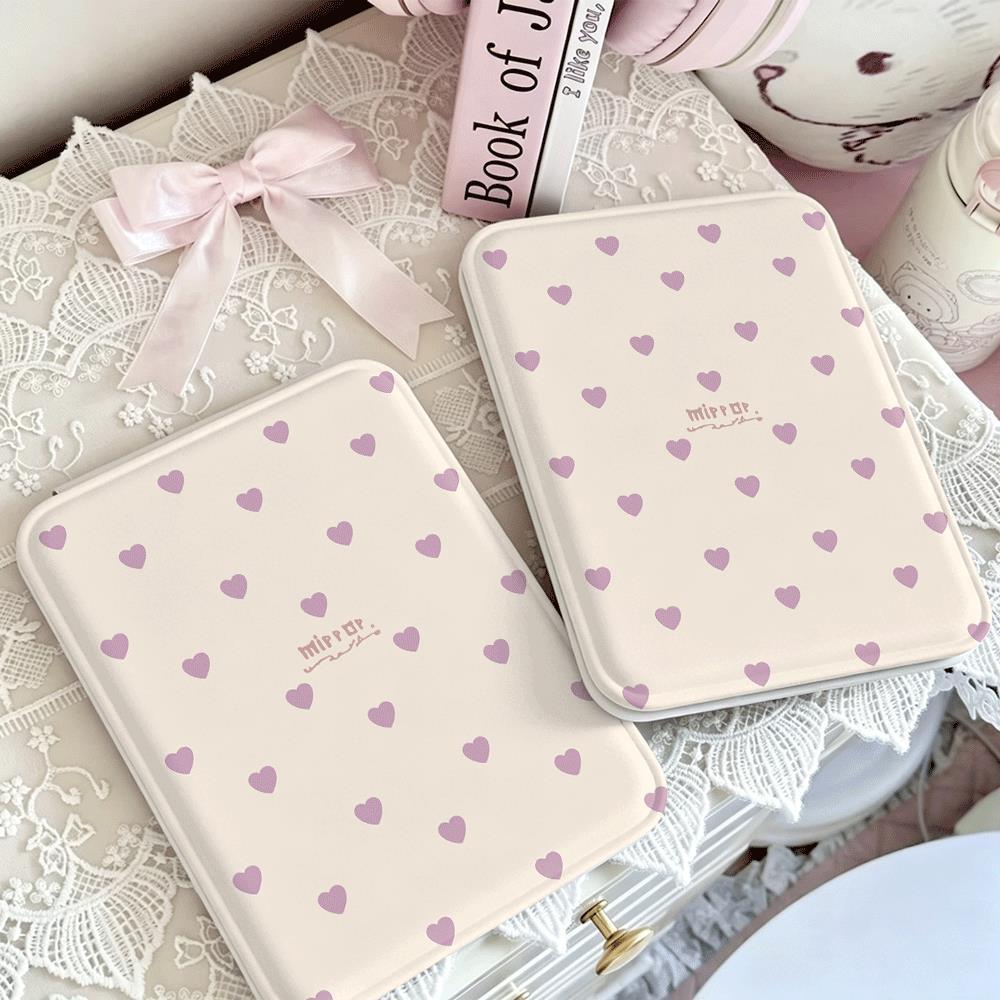 Điểm nhấn trái tim tím Tiện lợi cho làm đẹp & du lịch Gương gấp đa năng, gọn nhẹ