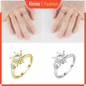 KIN Lo Âu Trang Sức Xoay Vòng Hoa Hướng Dương Đồng Có Thể Điều Chỉnh Cho Nàng