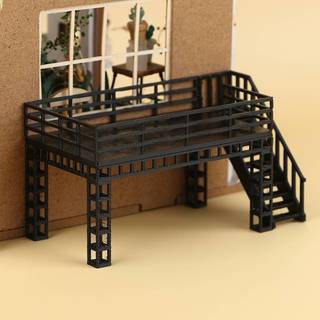 Any2Get5% tắt tỷ lệ 1 / 64 Khung thép Diorama Đế trưng bày Mô hình nền tảng hai tầng Mô hình cảnh nhà để xe ô tô Phụ kiện hiển thị cảnh