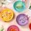 Bát gốm sứ phong cách Pháp-Đèn bột yến mạch đa chức năng / Bát Ramen / Bát ăn sáng, Hộ gia đình dễ thương