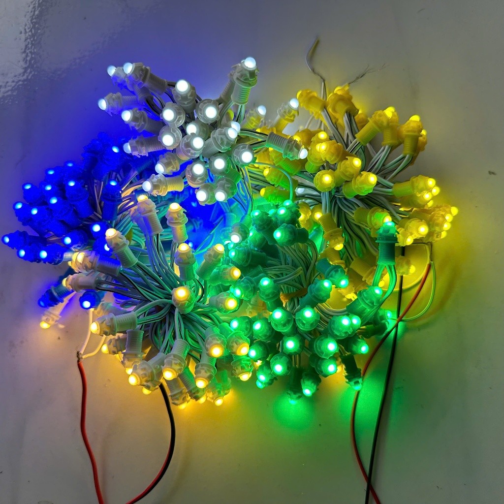 Combo 30M Led đúc quấn cây F5 và nguồn 12V chống nước trang trí ngoài trời giá rẻ