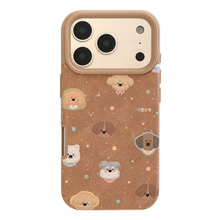 Hàn Quốc Dễ Thương Chó Nâu Hoạt Hình Silicon Dành Cho Iphone 17 17Air 16 15 14 11 12 13 PRO MAX Vỏ Bảo Vệ MT2717