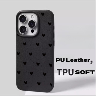 Ốp Lưng Cho Samsung Galaxy S25 S23 Ultra S22 S21 S25FE S20FE S24FE S23FE Da PU Trái Tim Tình Yêu Mờ Bìa Mềm