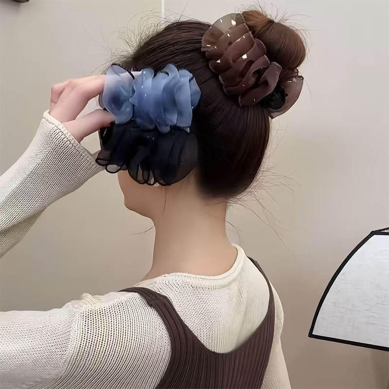 Kẹp tóc đám mây lưới mới kiểu Pháp