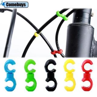 Com * 10 Chiếc Xe Đạp Cáp Phanh Kẹp Nhôm Độ Bền Xe Đạp Ống Dầu Kẹp Cố Định