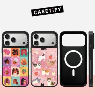 Ốp điện thoại cứng gương hình mèo từ tính cho iPhone 17 Pro Max 17 Air 16 Plus 15 14 13 12 11 Vỏ chống sốc