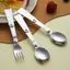 Muỗng và nĩa bằng thép không gỉ 304, bộ đồ dùngpicnic tiện lợi