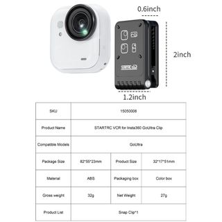 JKDESIGN Camera Cố Định Gắn Kẹp, Xoay Có Thể Gập Lại Giá Đỡ Từ Tính, Nhẹ Có Thể Điều Chỉnh Phát Hành Nhanh Ba Lô Kẹp Cho Insta360 GO Ultra Hành Động Phụ Kiện Camera