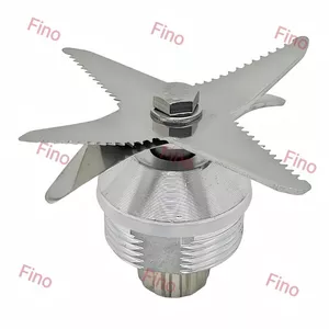 2L Hợp Kim Nhôm 6 Chân Lưỡi Dao Đôi Mang Máy Xay Sinh Tố Lưỡi Dao Điện Máy Xay Sinh Tố Cắt Lưỡi Dự Phòng LJ4S