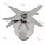 2L Hợp Kim Nhôm 6 Chân Lưỡi Dao Đôi Mang Máy Xay Sinh Tố Lưỡi Dao Điện Máy Xay Sinh Tố Cắt Lưỡi Dự Phòng LJ4S