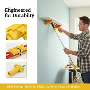 Dụng cụ thìa làm mịn vách thạch cao Máy kéo phẳng rộng 12 Inch có bộ chuyển đổi mở rộng cho các dự án vẽ tranh hoàn thiện tường liền mạch mới