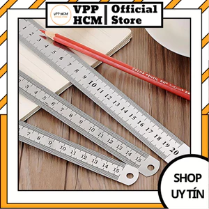 Thước Sắt Không Gỉ Deli Cao Cấp 15cm 30cm 50cm – Thước Lá Thép Chống Trầy, Khắc Laser Chính Xác