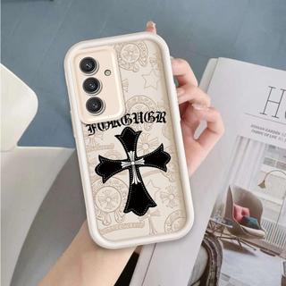 Ốp Lưng Cho Samsung S20 S21 S22 S23 S24 S25 S26 PLUS FE + Vỏ Điện Thoại Mềm Silicon Hoạt Hình Cho Bé Gái TPU Chrome Hearts cross Angel Eye Ốp Lưng Chống Sốc