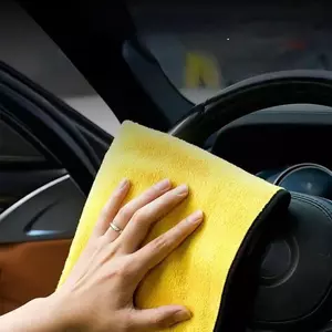 Làm sạch ô tô Khăn đặc biệt Microfiber Lint-Free Khăn rửa xe hai mặt dày thấm nước làm sạch tiện dụng Dụng cụ lông cừu san hô