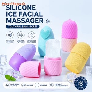 FAVORITEGOODS Ice Face Roller, De-Puffing Silicone Facial Ice Mold, Công cụ chăm sóc da có thể tái sử dụng Làm mát Thu nhỏ lỗ chân lông Con lăn Massage mặt Điều trị làm đẹp
