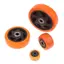 < WHPHous-t > Bánh xe PVC Bánh xe đôi Vòng bi chịu lực cao Chống mài mòn Đồ nội thất Bánh xe thay thế Đẹp