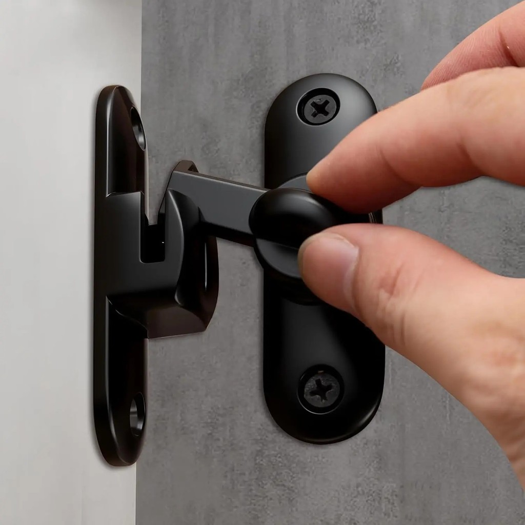 Chốt cửa hợp kim nhôm mới 90° 180° Khóa an toàn đa góc Khóa cửa chống trộm