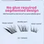 FAVORITEGOODS Lông Mi Giả Không Keo Dán, Cụm Uốn Dài Dày Lông Mi Giả, Nhẹ Lông Tơ Phóng To Mắt DIY ﻿Lash Extension Thói quen làm đẹp hàng ngày