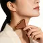 HFSHY Đầu Đồng Gỗ Đàn Hương Massage Dụng Cụ Điêu Khắc Cơ Thể Đồng Thau Sha Cho Hướng Dẫn Sử Dụng Lymphatic Thoát Nước Spa Tại Nhà VN