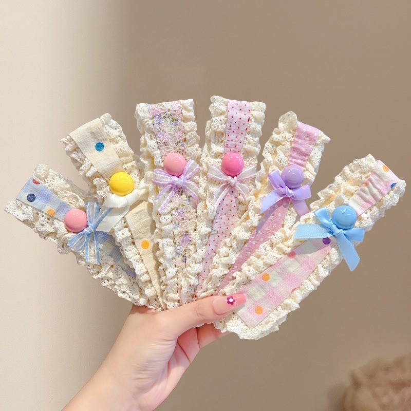 Băng Đô Miếng Dán Tóc Velcro Magic Dán Hoa Dễ Thương Thời Trang Hàn Quốc - Phụ Kiện Tóc
