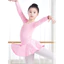 Váy trẻ em dài tay màu hồng Spandex cho bé gái Trang phục khiêu vũ