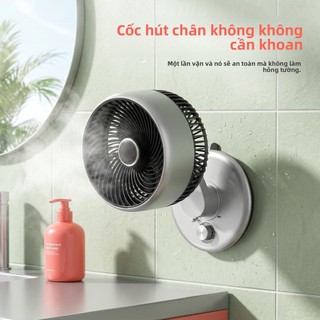 [VINZEO] Quạt Treo Tường Không Khoan Tường - Pin 5400mAh - Bảo Hành 1 Đổi 1 - Cho Nhà Bếp & Nhà Tắm