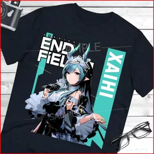 YB1 Arknights Endfield Xaihi Áo thun Waifu Graphic 220G cotton dày tee BY1