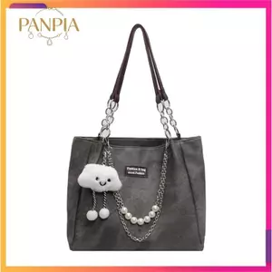 PNPIA- Cloud Charm Pearl Chain Túi văn phòng dành cho nữ Da Gradient Phong cách thanh lịch Công suất lớn Tote làm việc