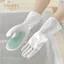 PNPIA- Găng Tay Làm Việc Nhà Chống Thấm Nước 2 Đôi Còng Dài Nhựa Thoải Mái Để Vệ Sinh Giặt Nhà Bếp ks