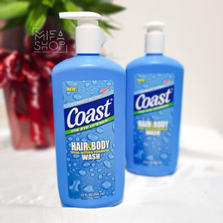 Sữa Tắm Gội dành cho Nam Coast Hair & Body Wash 532ML & 946ml của Mỹ