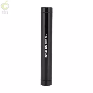 ROLY 1 Gói Xiên Phát Hành Nhanh, Bộ Chuyển Đổi Trục Qua Hợp Kim Nhôm Màu Đen, Trục Phuộc Bánh Xe Đạp 15 Mm Đến 12 Mm Bền Đẹp Để Sử Dụng Xe Đạp, Bánh Xe Đạp