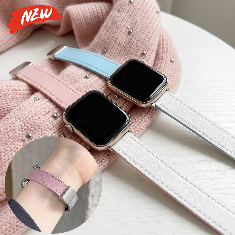 Dây đeo từ tính nữ mỏng tương thích cho Apple Watch Series 11 10 42 / 46mm Ultra3 / 2 49mm 9 8 7 41 / 45mm 6 5
