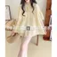 Áo sơ mi nữ hàng đầu thiết kế cảm giác thời trang văn học đi lại chữ a lớp chấm bi áo sơ mi ngắn tay