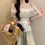Pháp Cao Cấp Ren Khâu Áo Thun Nữ Mùa Hè 2026 Phong Cách Mới Một Vai Slim-fit Thiết Kế Gợi Cảm Lớp