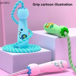 QIUWU 2.8M Hoạt Hình Huấn Luyện Nhảy Dây Tập Thể Dục Cho Trẻ Em Nhảy Dây Cotton Dây Nhảy Có Thể Điều Chỉnh Ban Đầu.