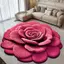 JCSYFAC Mới Thảm Hoa Mẫu Đơn Mềm Hình Đặc Biệt Thảm Trải Sàn Bền 40x40cm Chống Trơn Trượt Thấm Hút Sàn Phòng Tắm Thảm Mới
